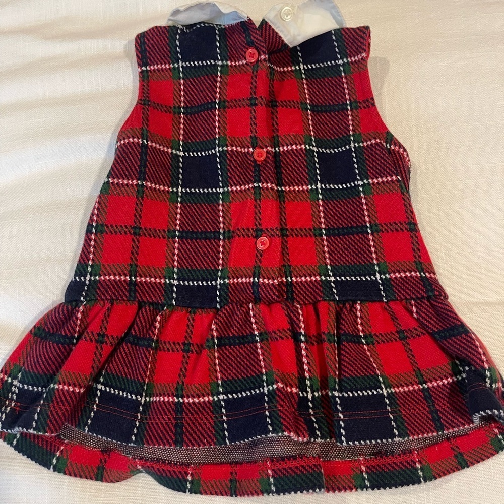 JANIE & JACK girl Holiday/Tartan Peplum Top in size 3 - Picture 4 of 4